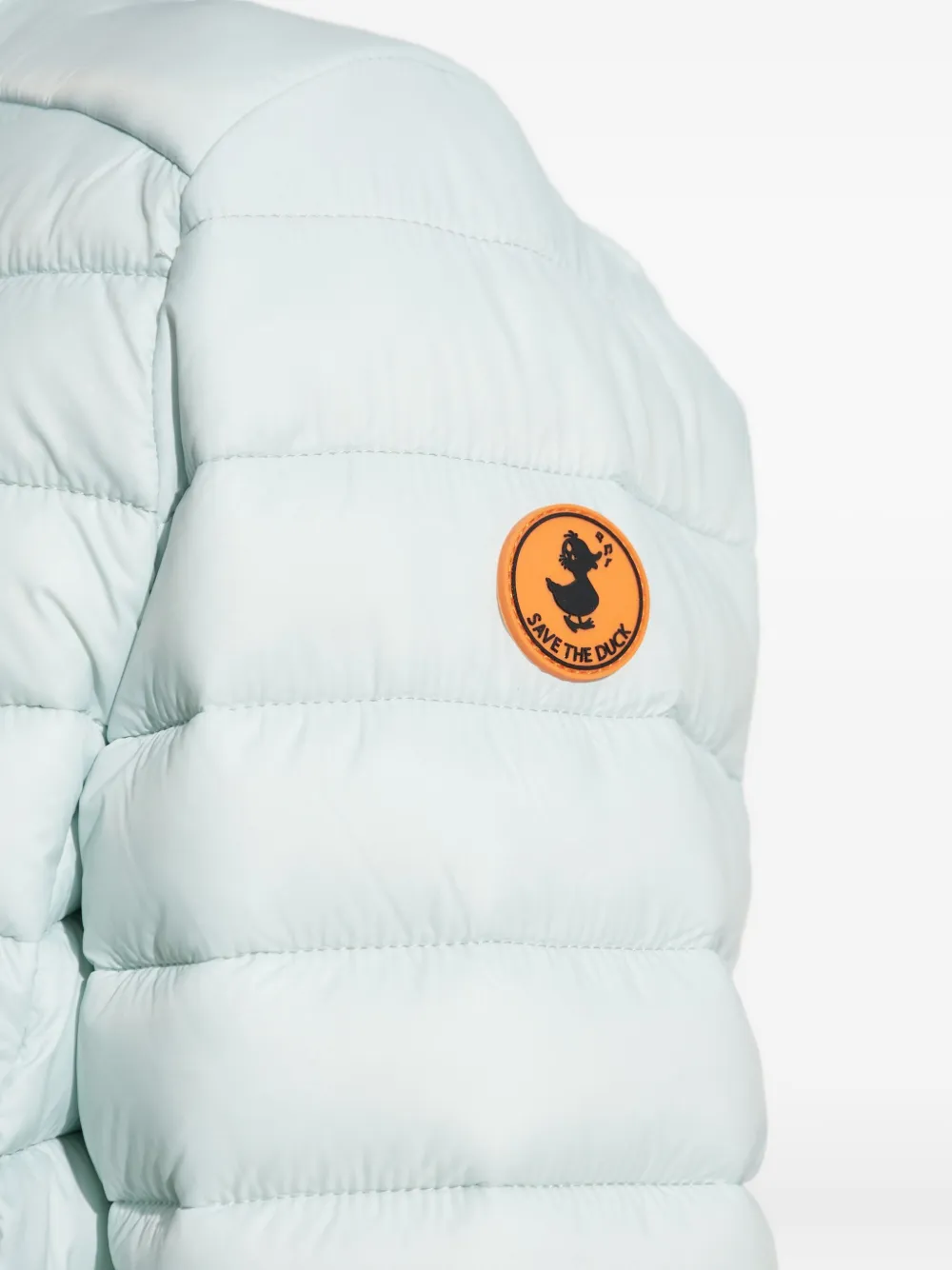 Save The Duck Quilted Zip-front Jacket In Blue