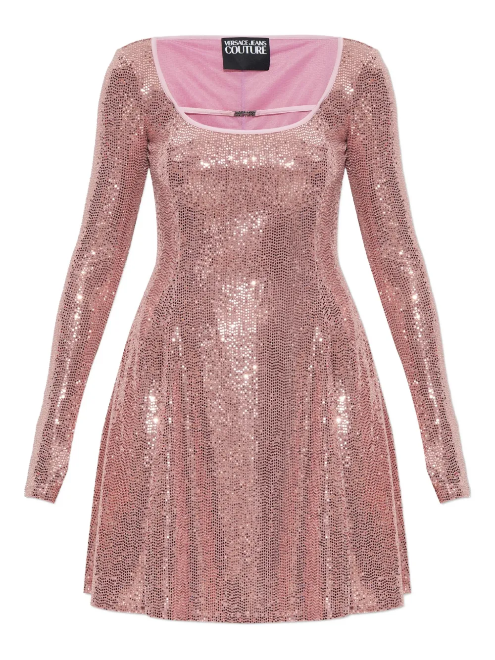 Versace Jeans Couture sequin-embellished mini dress | Pink | Image 1