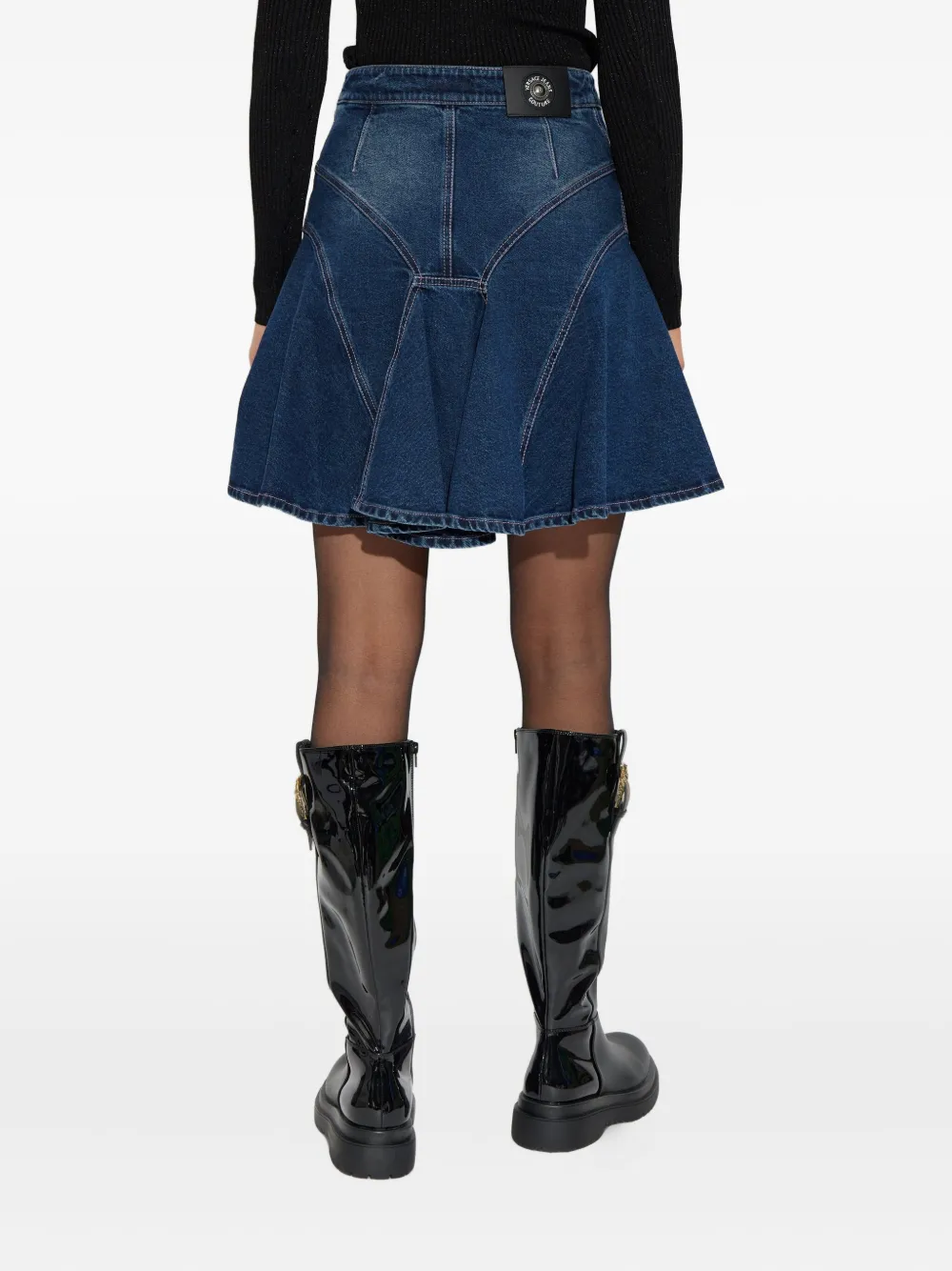 Versace Jeans Couture Mini-rok met rits Blauw