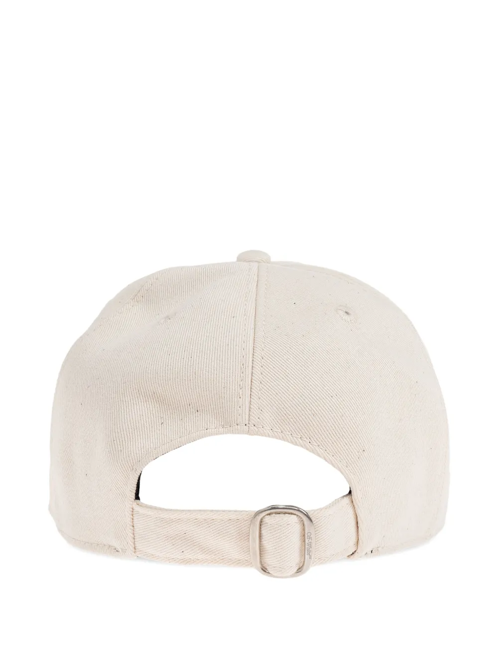 Off-White logo-embroidered baseball hat - Beige