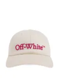 Off-White logo-embroidered baseball hat - Neutrals