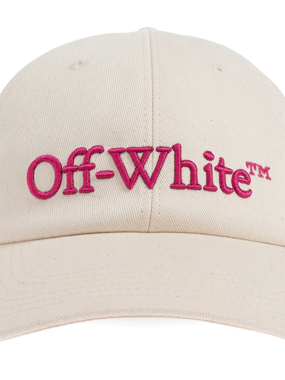 Off-white Logo-embroidered Baseball Hat In White