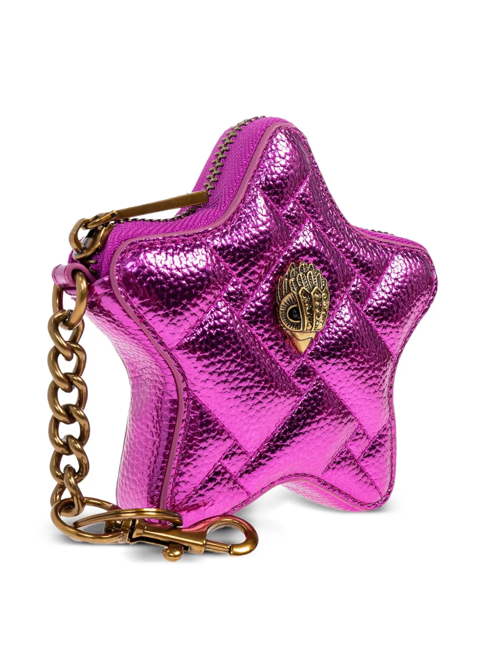 Kurt Geiger London Kensington Star gewatteerde sleutelhanger Roze