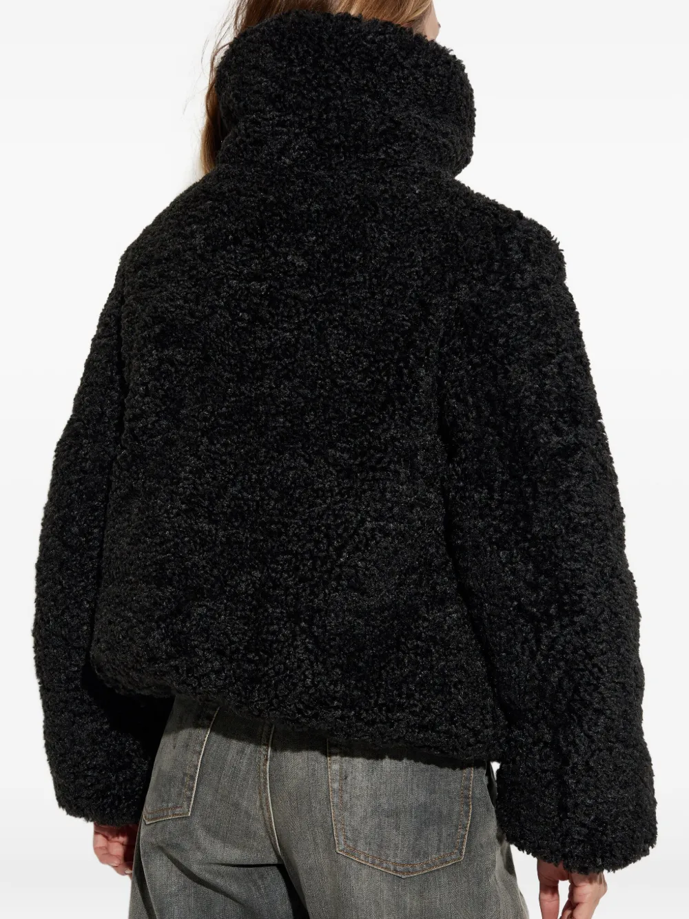 Save The Duck Eco-fur Ecofriendly Down Jacket In Black
