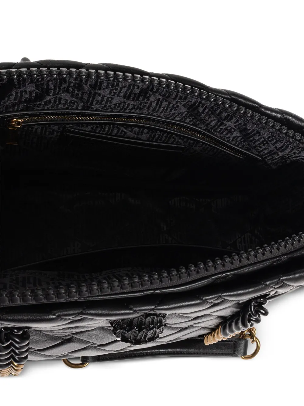 Kurt Geiger Kensington Quilted Chain-strap Tote Bag In Black