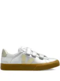 VEJA leather strap-fastening sneakers - Silver