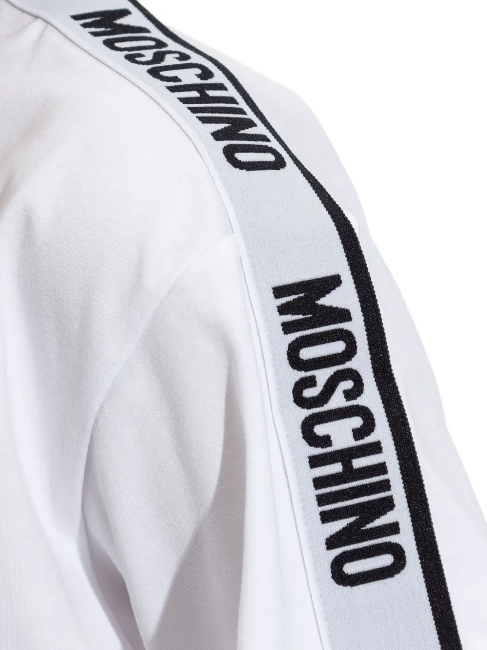 Moschino T-shirt met banddetail Wit