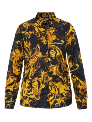 Balmain chain-print button-up Shirt | Black | FARFETCH