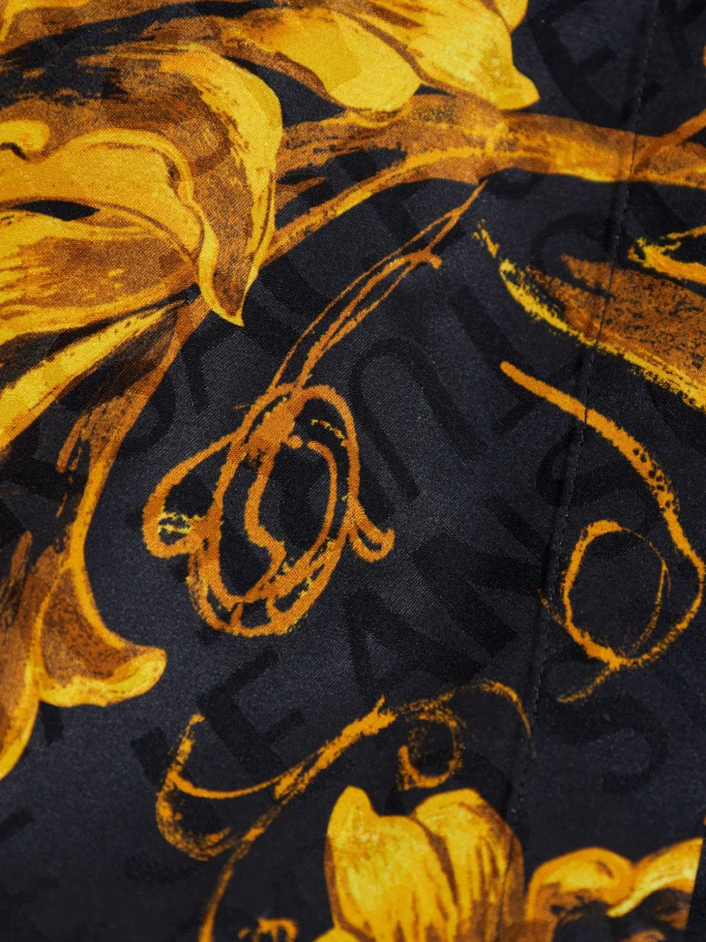 Versace Jeans Couture Baroque-print Shirt In Black