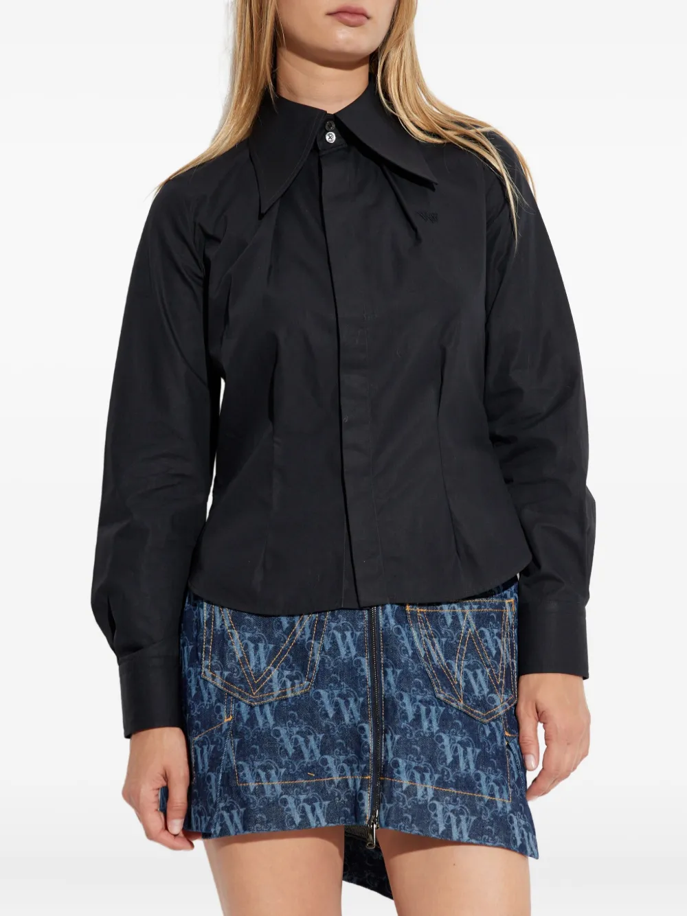 Vivienne Westwood Violin Tuxedo blouse Zwart