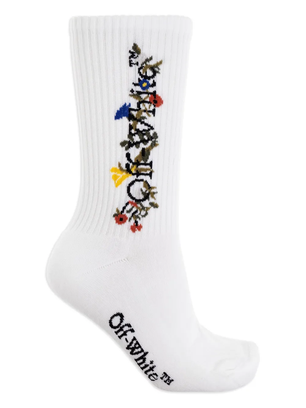Off-White floral-embroidered rib socks | Image 2