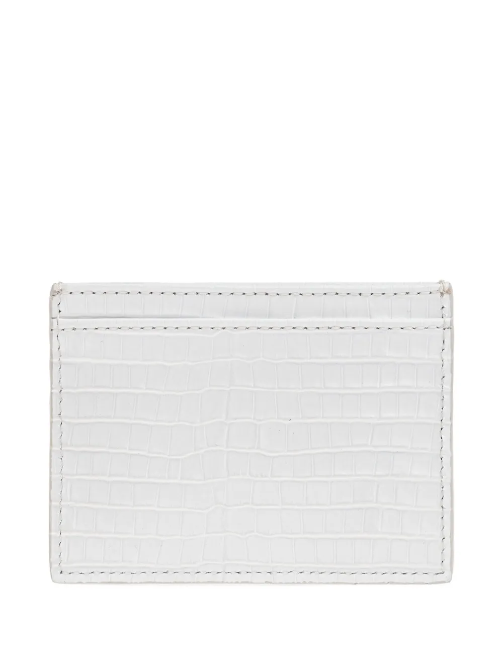 Vivienne Westwood metallic-orb leather cardholder - Wit