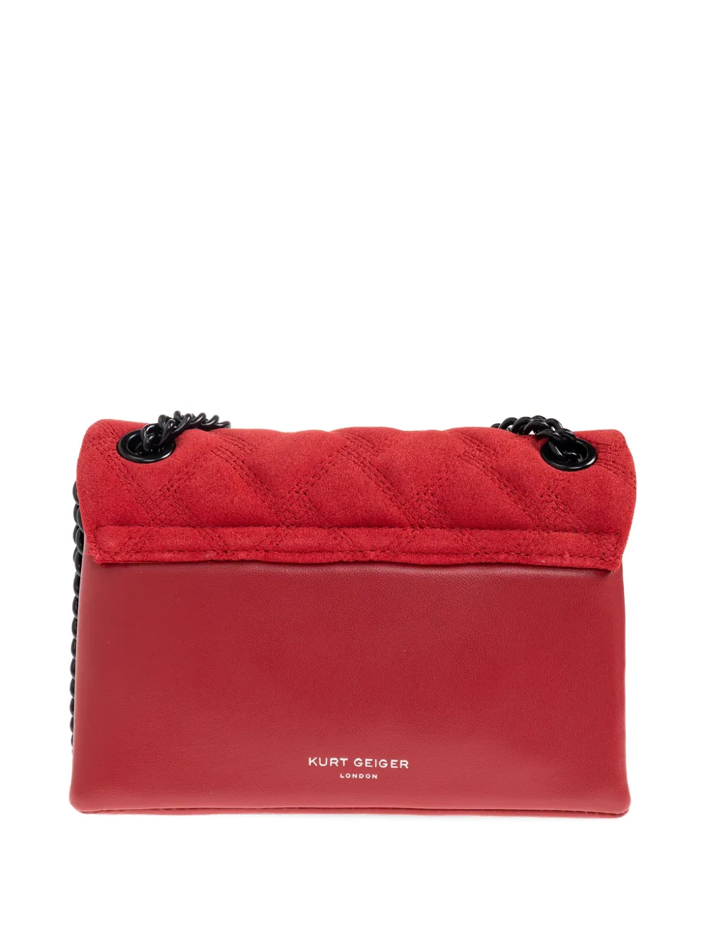Kurt Geiger Chain-strap Quilted Mini Bag In Red