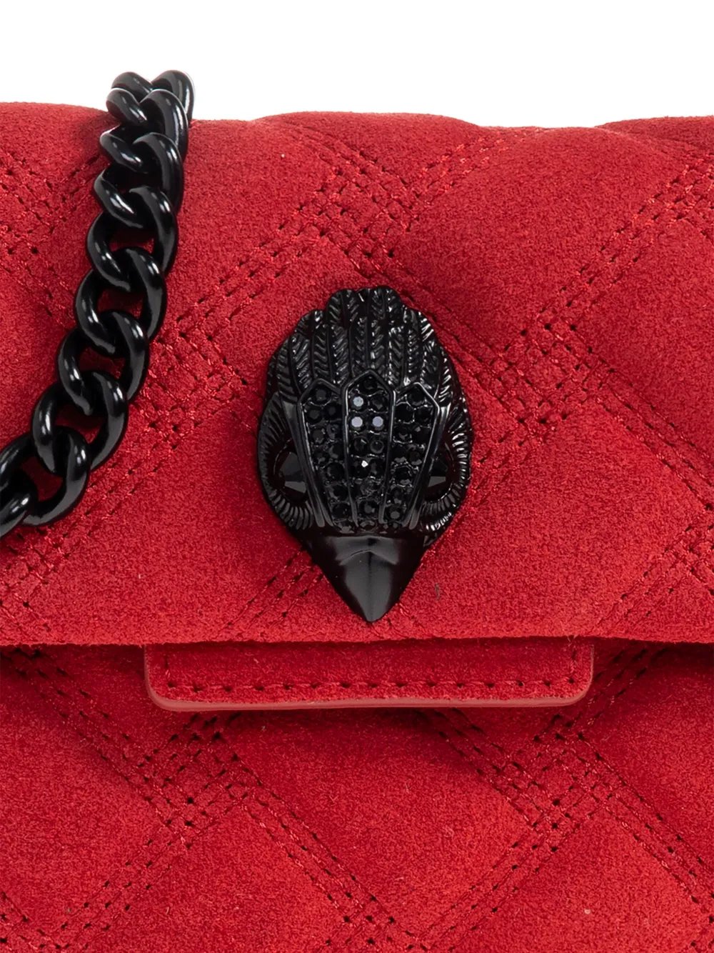 Kurt Geiger Chain-strap Quilted Mini Bag In Red