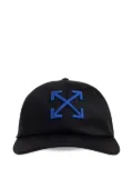 Off-White logo-embroidered baseball cap - Black