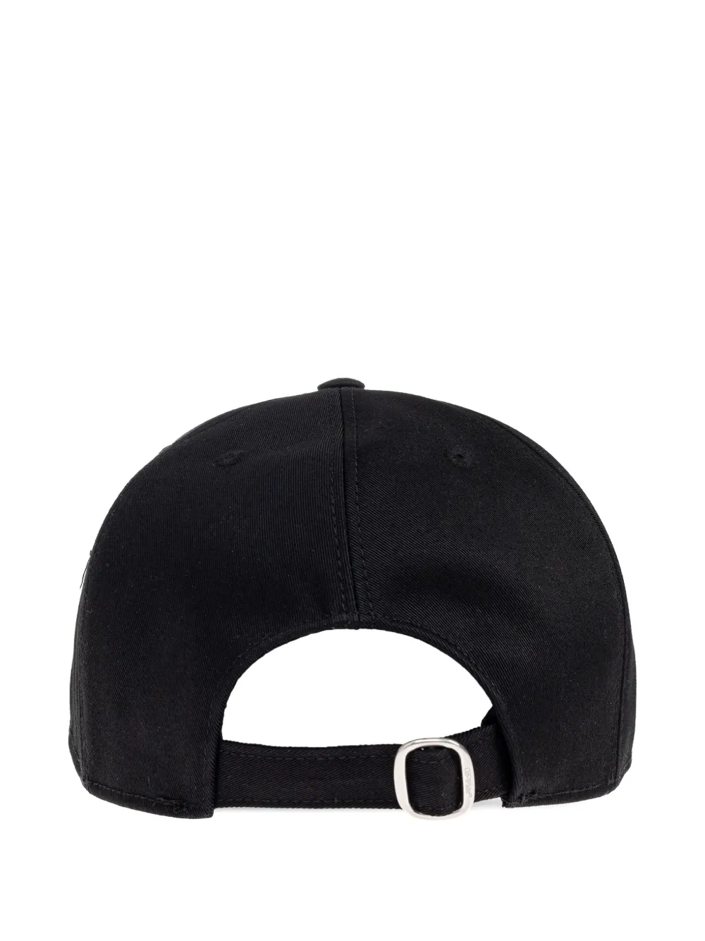 Off-White logo-embroidered baseball cap - Zwart
