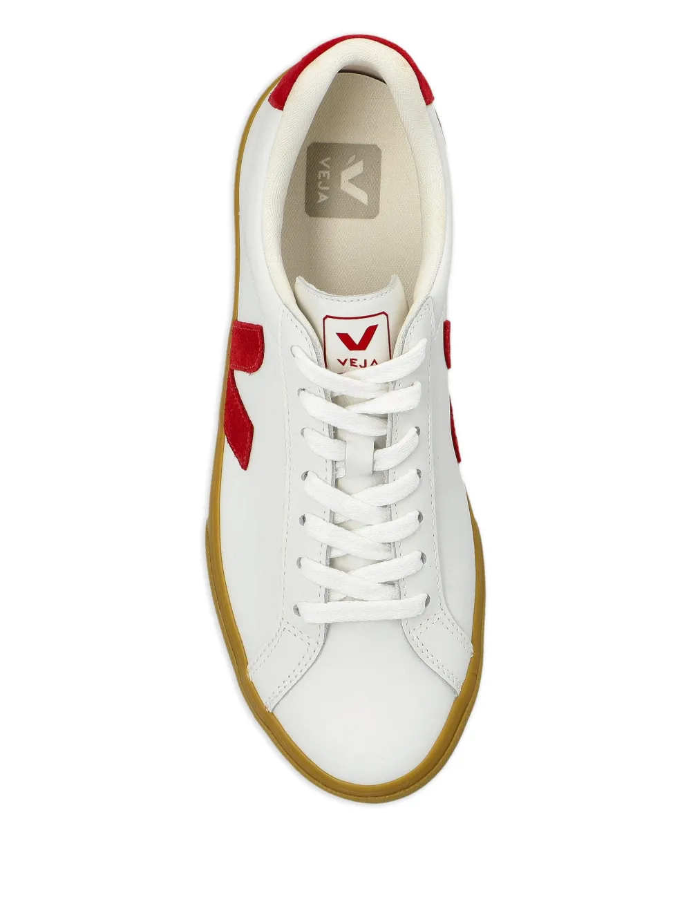VEJA Leren sneakers met V-logo Wit