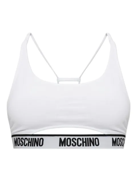 Moschino cut-out logo-band top