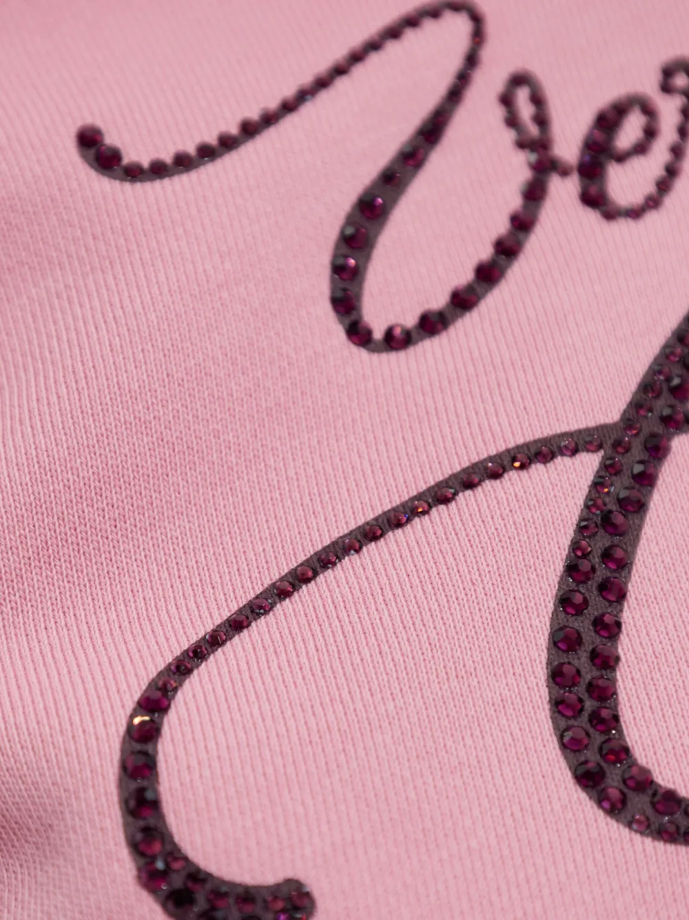 Versace Jeans Couture Verfraaide hoodie Roze