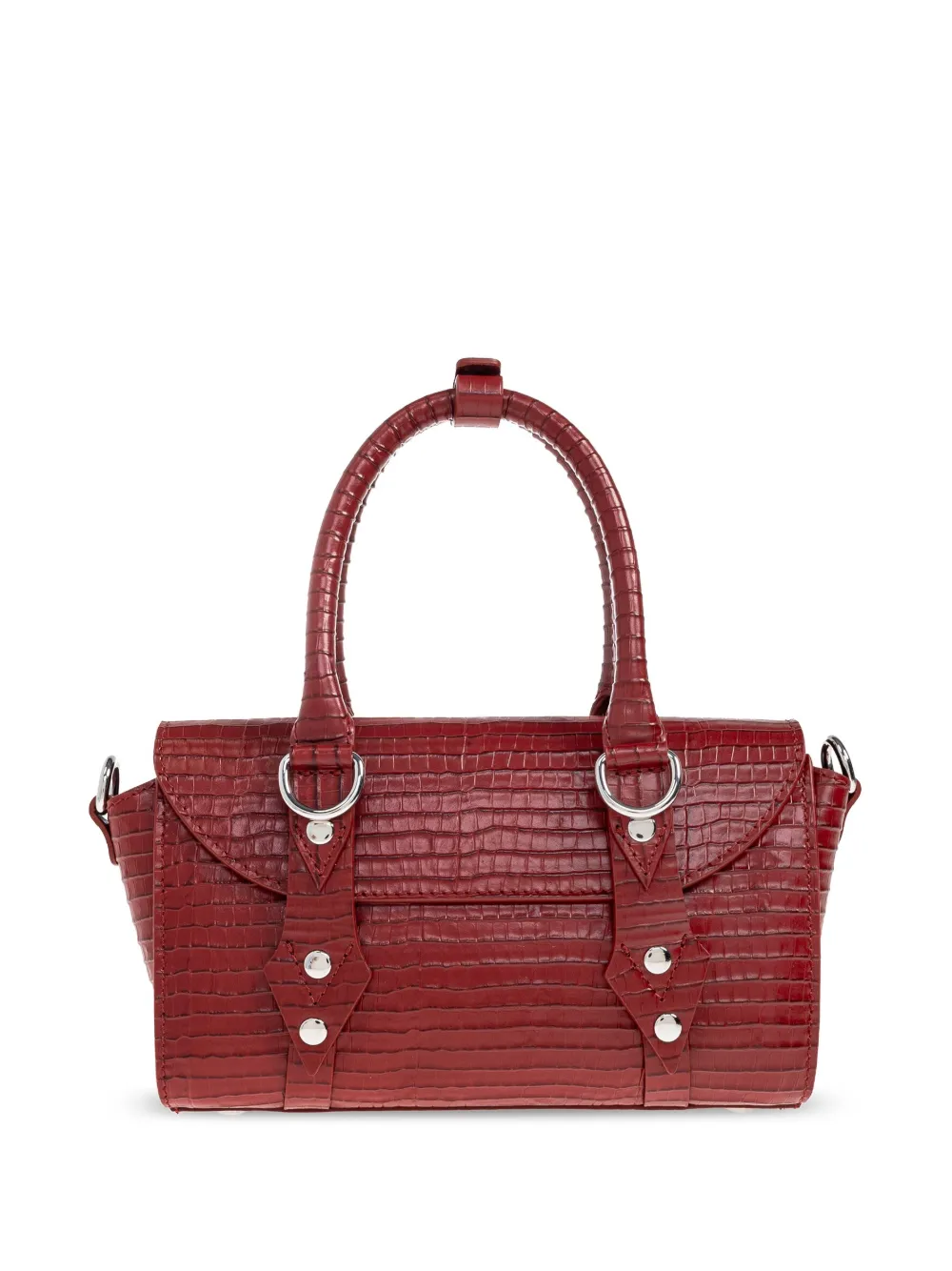 Vivienne Westwood Bettina mini-shopper met krokodillen-reliëf Rood