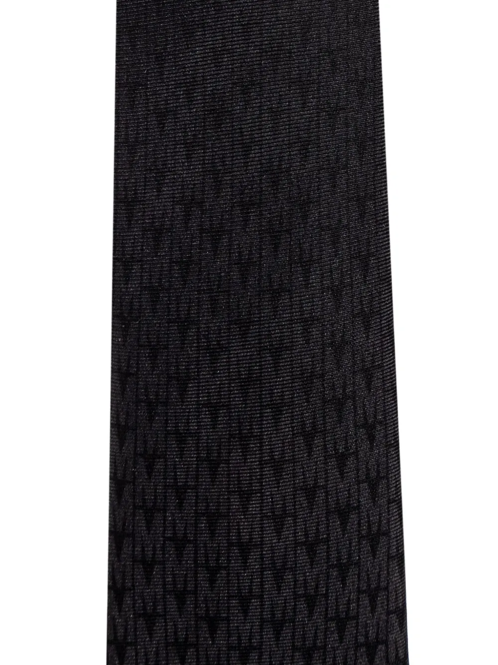 Moschino logo-lettering silk tie - Zwart