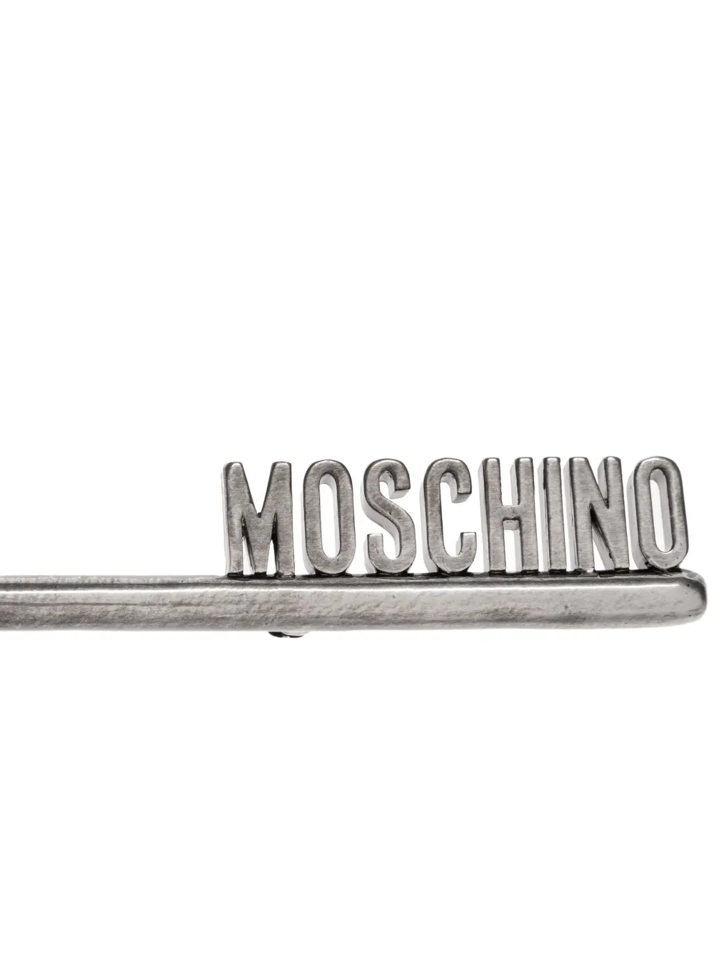 Moschino Ornate-key Brooch In Metallic