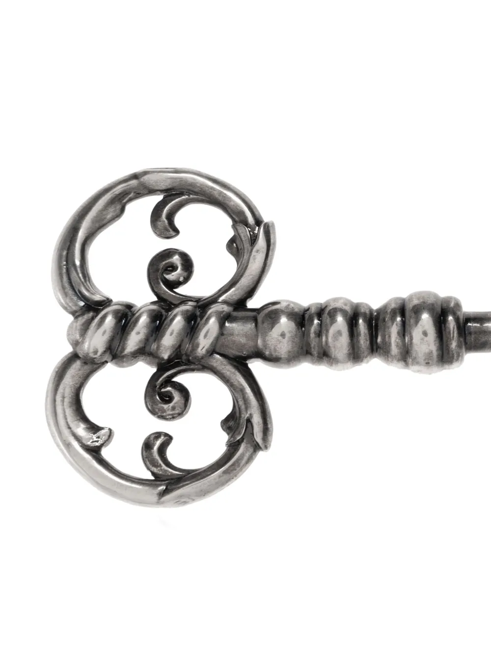 Moschino Ornate-key Brooch In Metallic