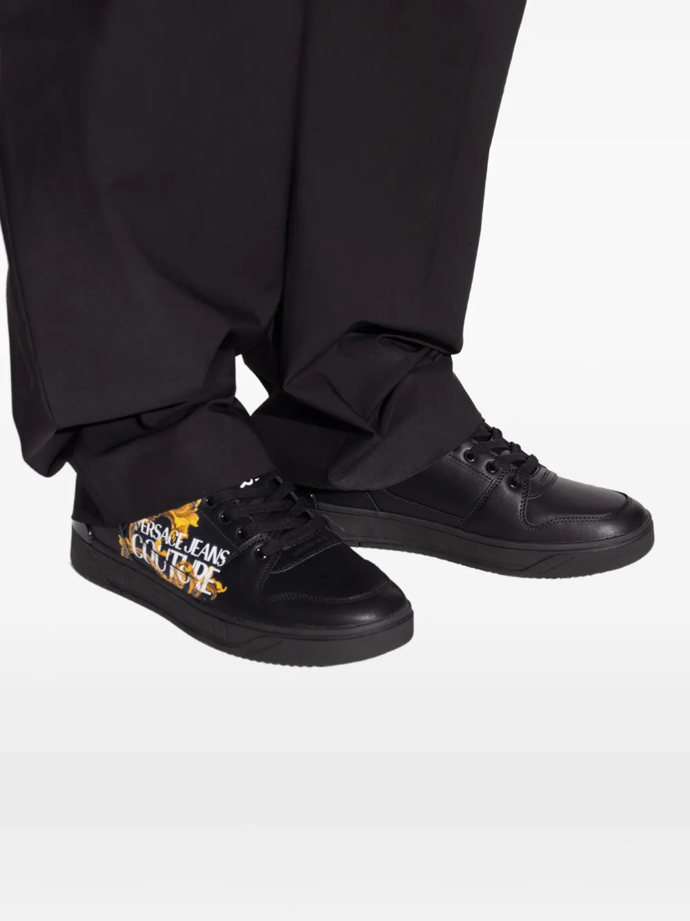 Versace Jeans Couture logo-print sneakers Black