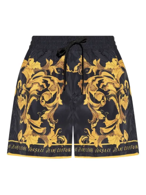 Versace Jeans Couture baroque-print drawstring shorts