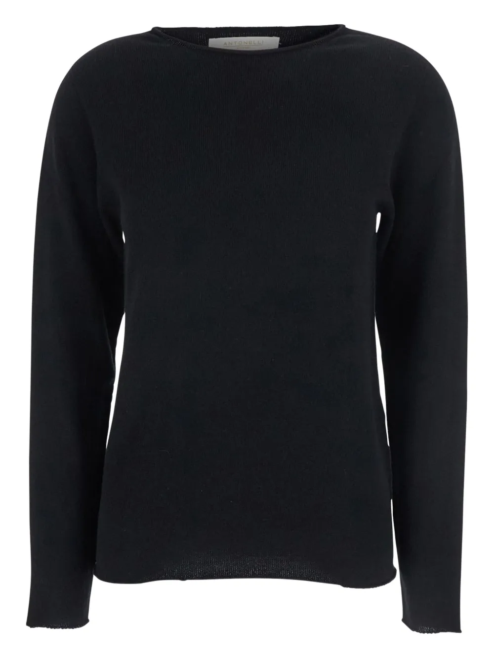 Antonelli raw-edge long-sleeve sweater | Black | Image 1