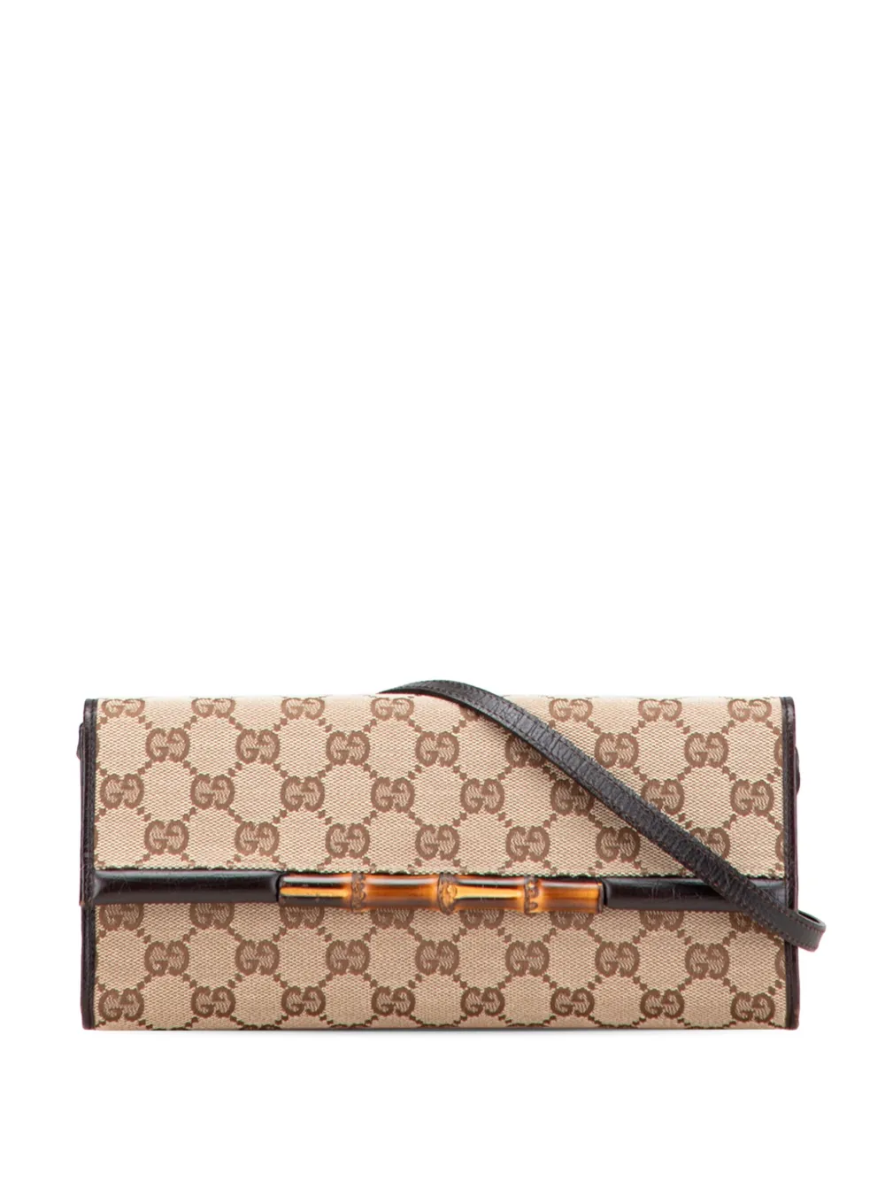 Gucci Pre-Owned 2000-2015 GGキャンバス バンブーバー ショルダーバッグ - ブラウン Gucci Pre-Owned 2000-2015 GGキャンバス バンブーバー ショルダーバッグ - ブラウン
