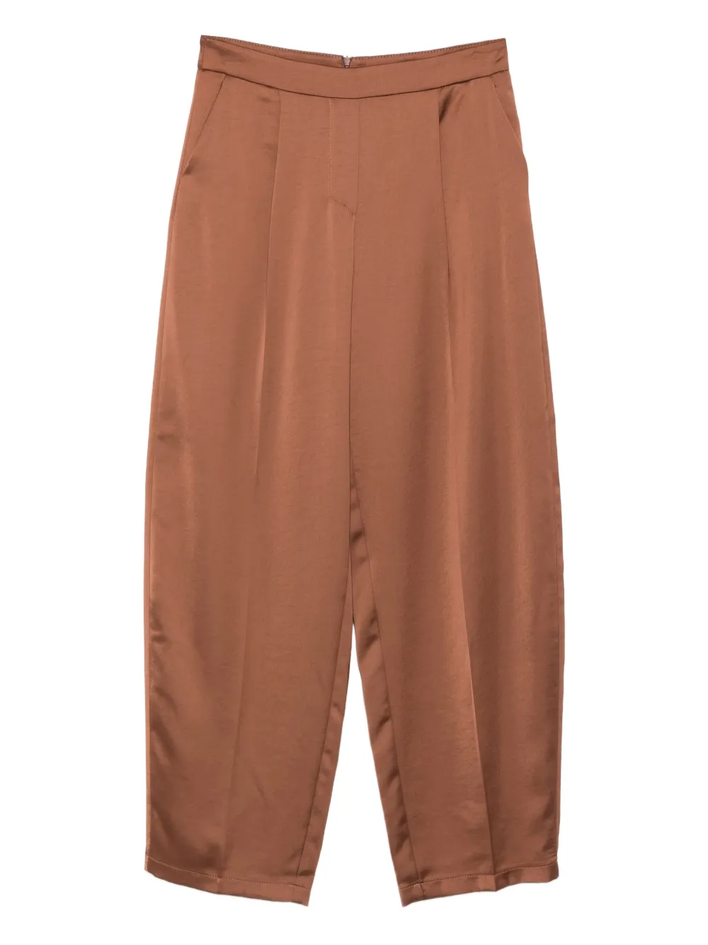 IMPERIAL pleated tapered trousers | Brown | Image 1