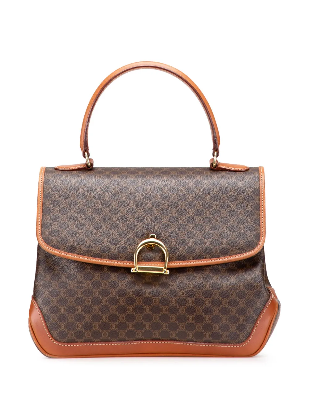 Céline Pre-Owned 2017 マカダム コーテッドキャンバス ハンドバッグ - ブラウン Céline Pre-Owned 2017 マカダム コーテッドキャンバス ハンドバッグ - ブラウン