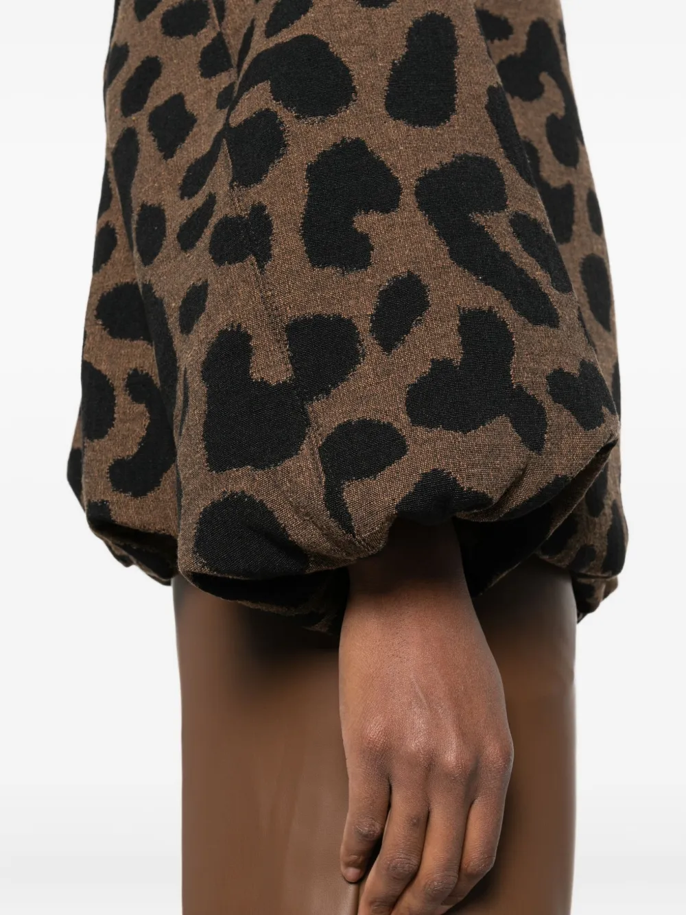 Imperial Leopard-print Jacket In Brown