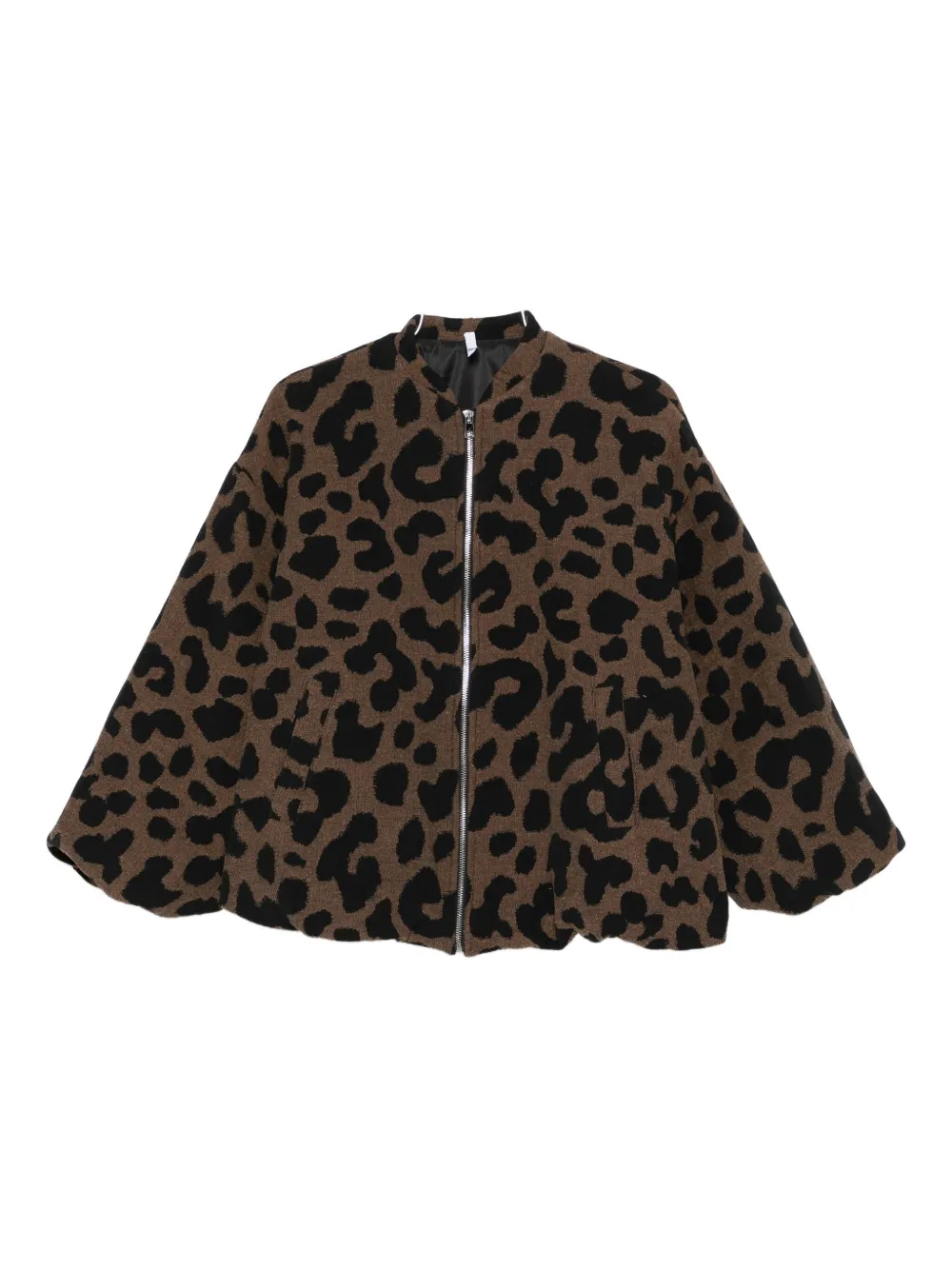 Imperial Leopard-print Jacket In Brown
