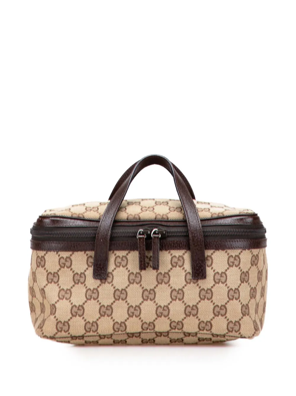 Gucci Pre-Owned 2000-2015 GGキャンバス バニティバッグ - ブラウン Gucci Pre-Owned 2000-2015 GGキャンバス バニティバッグ - ブラウン