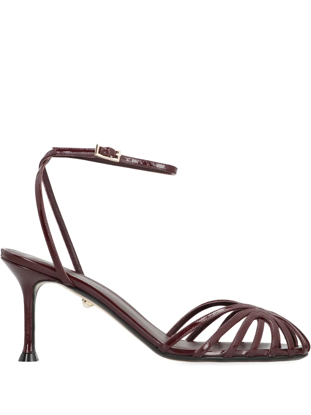 Alevì ankle-strap leather sandals - レッド Alevì ankle-strap leather sandals - レッド