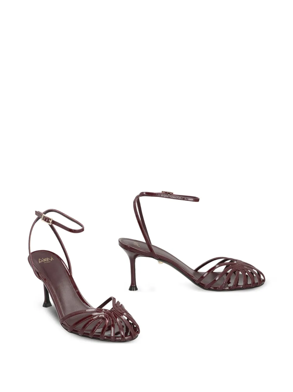 Alevì Sandalen met enkelbandjes Rood