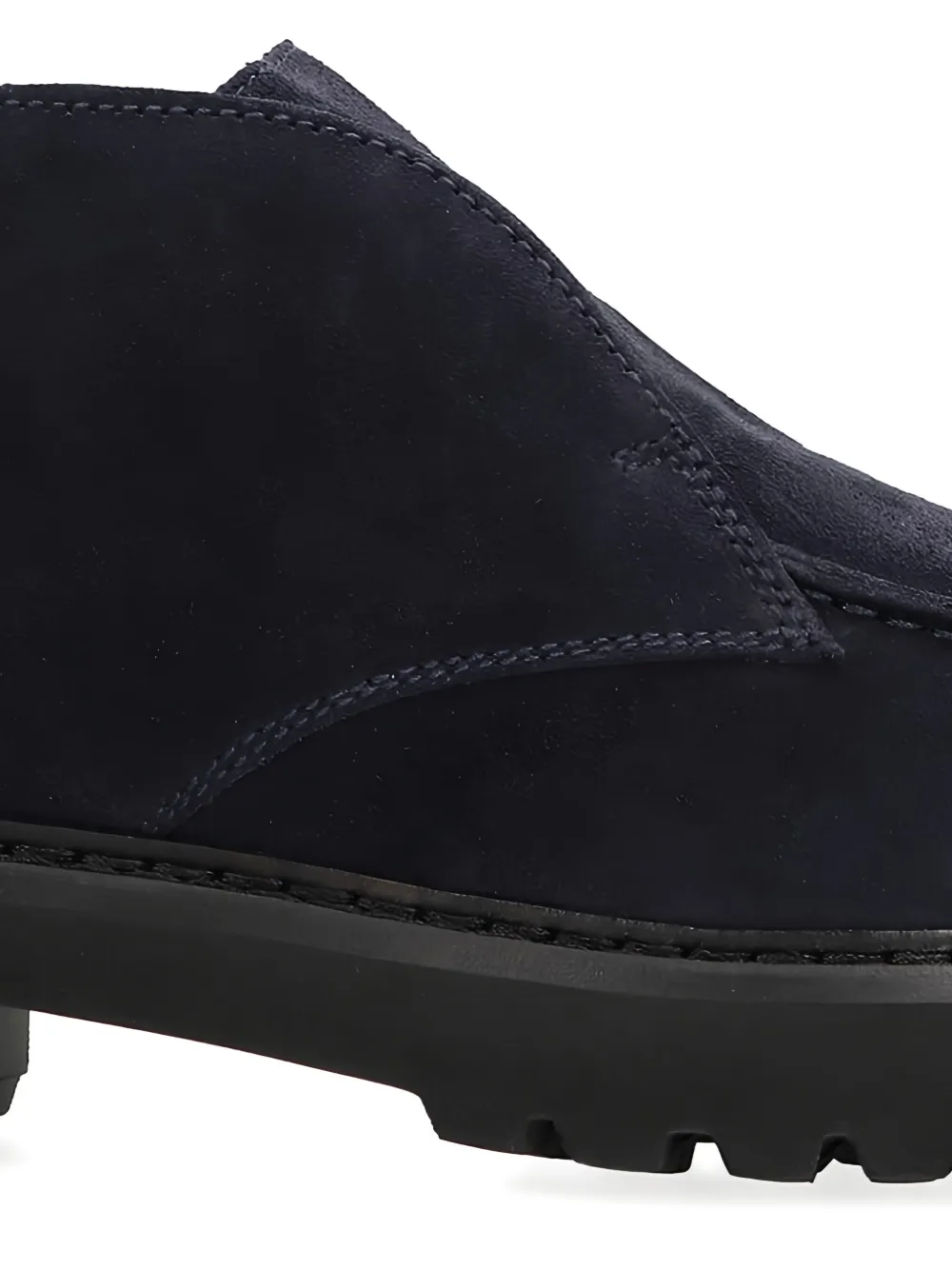 Doucal's round-toe leather boots Blue
