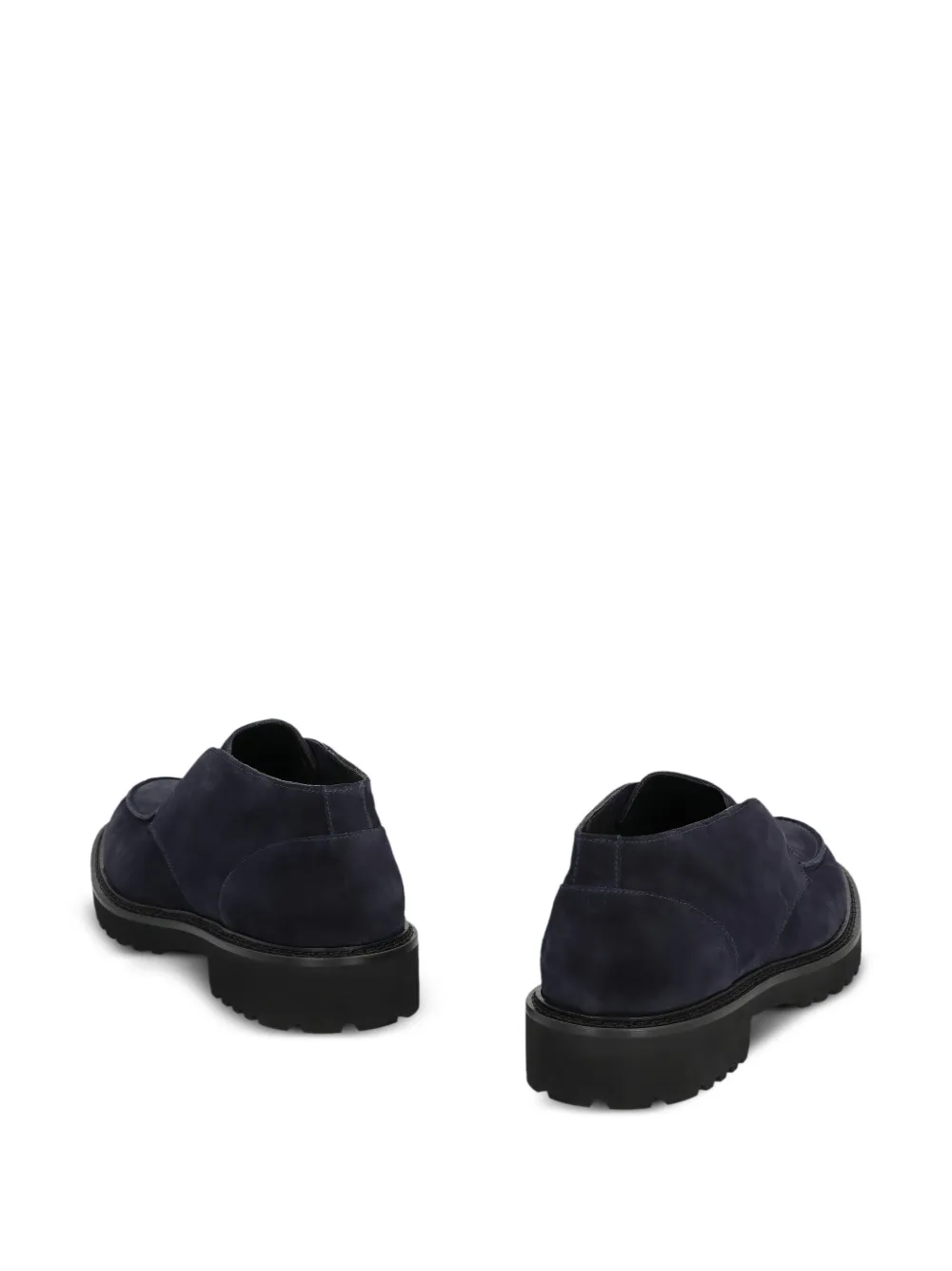 Doucal's Leren laarzen met ronde neus Blauw