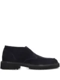 Doucal's round-toe leather boots - Blue