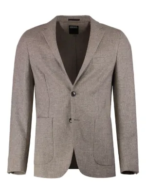 Canali ヘリンボーン シングルジャケット | ニュートラル | FARFETCH JP