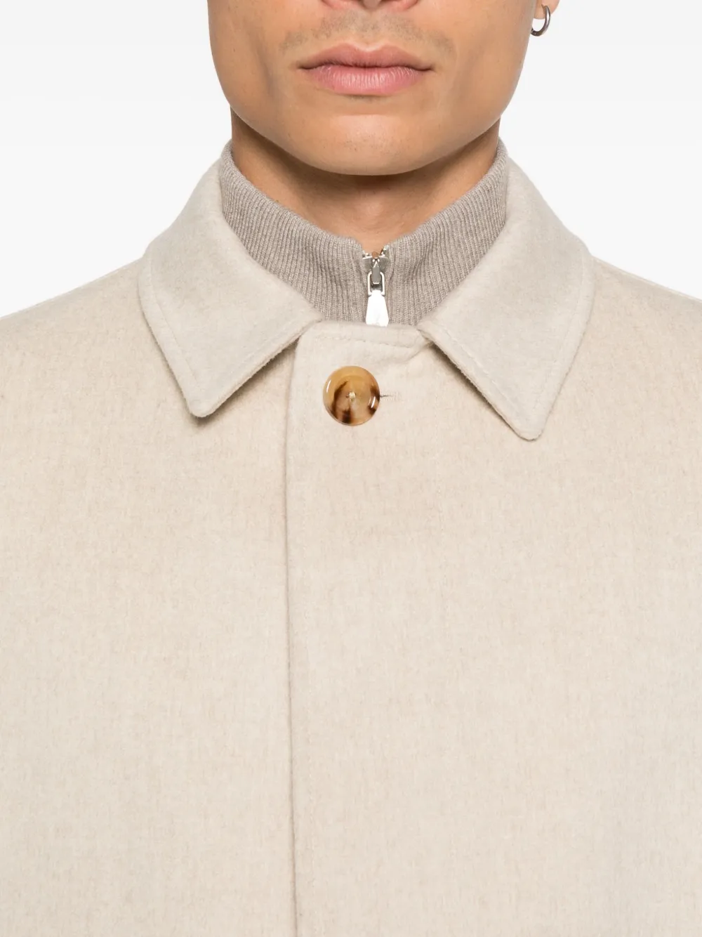 Lardini Jas van scheerwol Beige