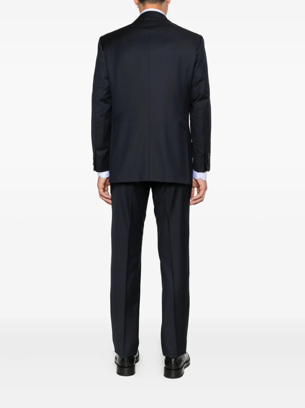 Kiton Pak met enkele rij knopen Blauw