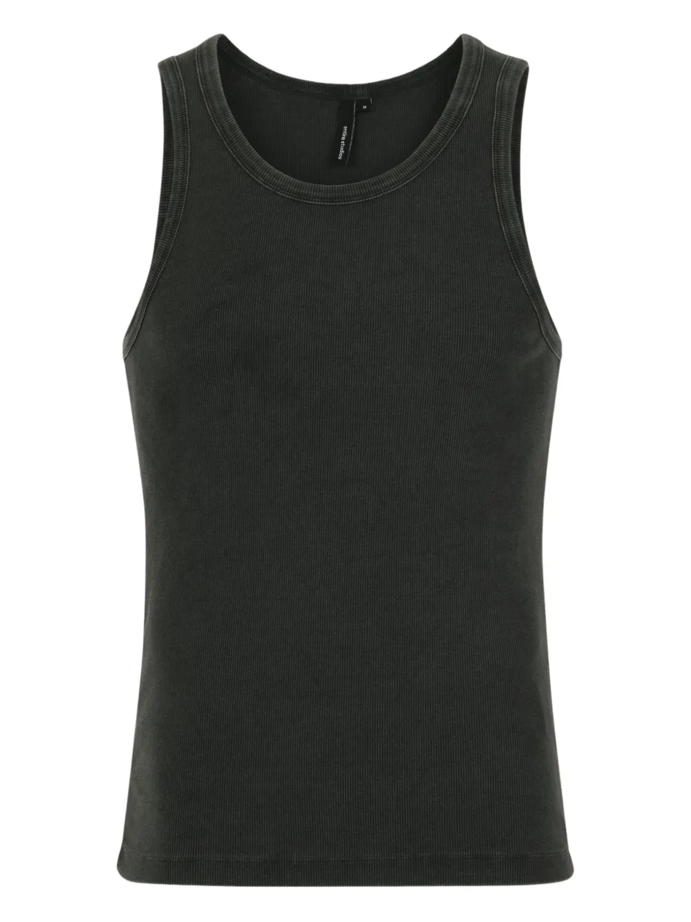 ENTIRE STUDIOS ribbed-trims tank top | Grey | Image 1