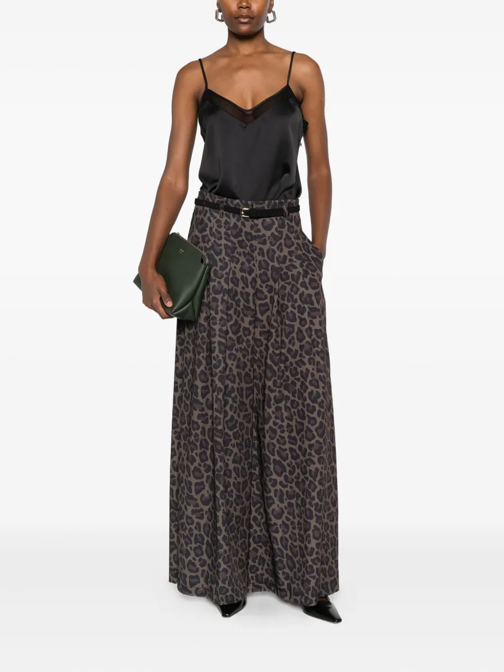 IMPERIAL pleated leopard-print trousers | High Waisted Pants | Image 2
