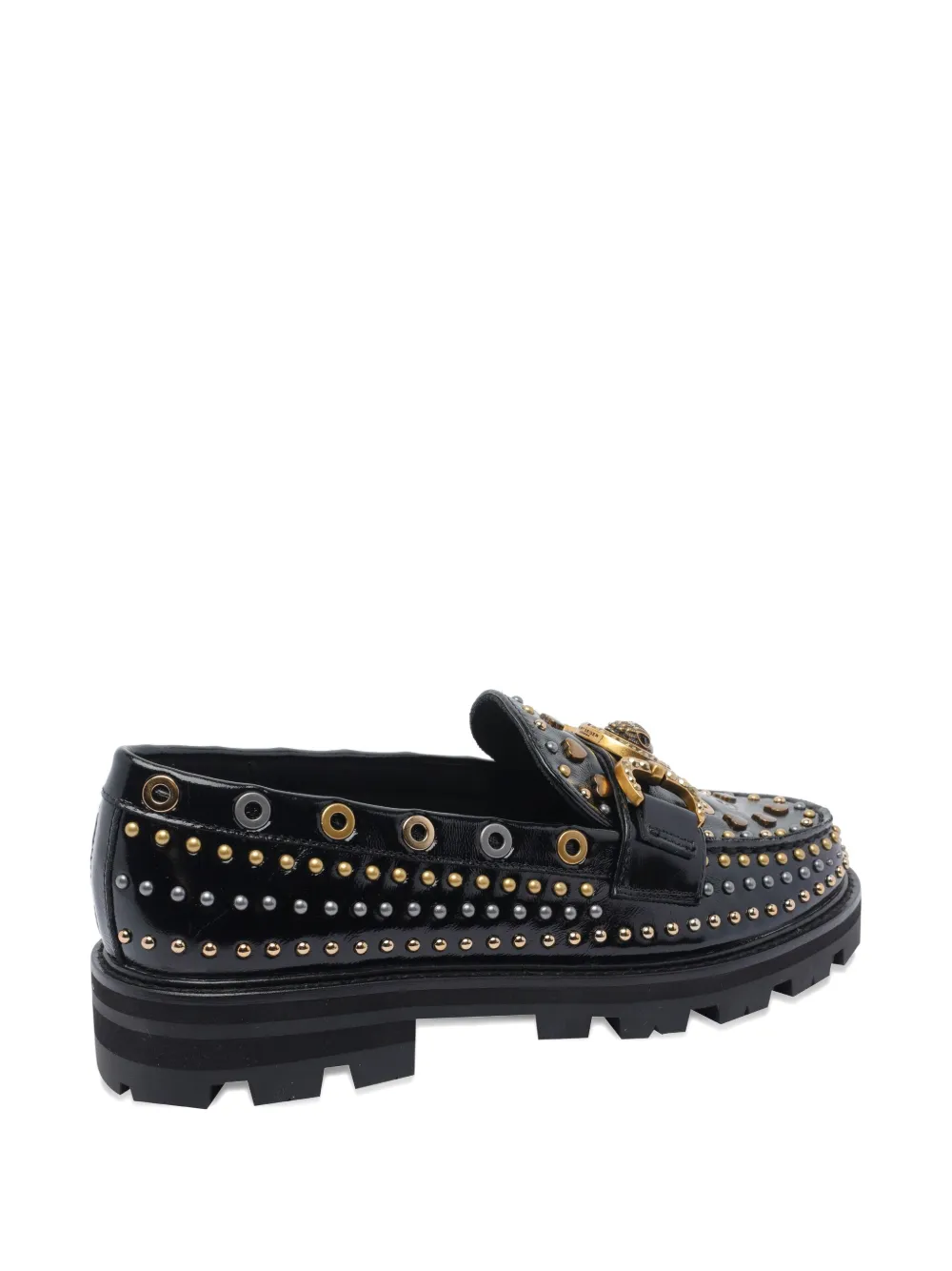 Kurt Geiger Mansion Stud Loafers In Black