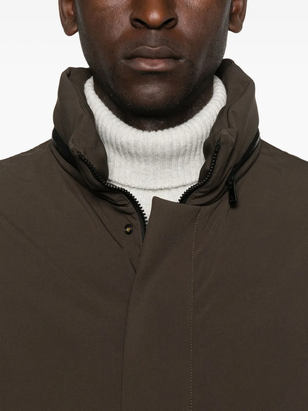 Peuterey Zip-up Jacket In Brown