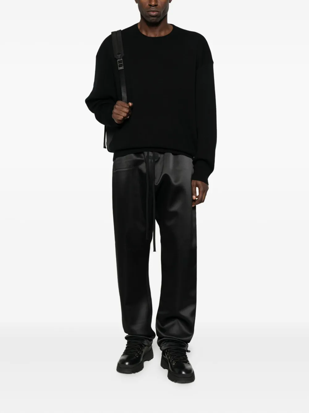 FEAR OF GOD ESSENTIALS round-neck sweater - Zwart