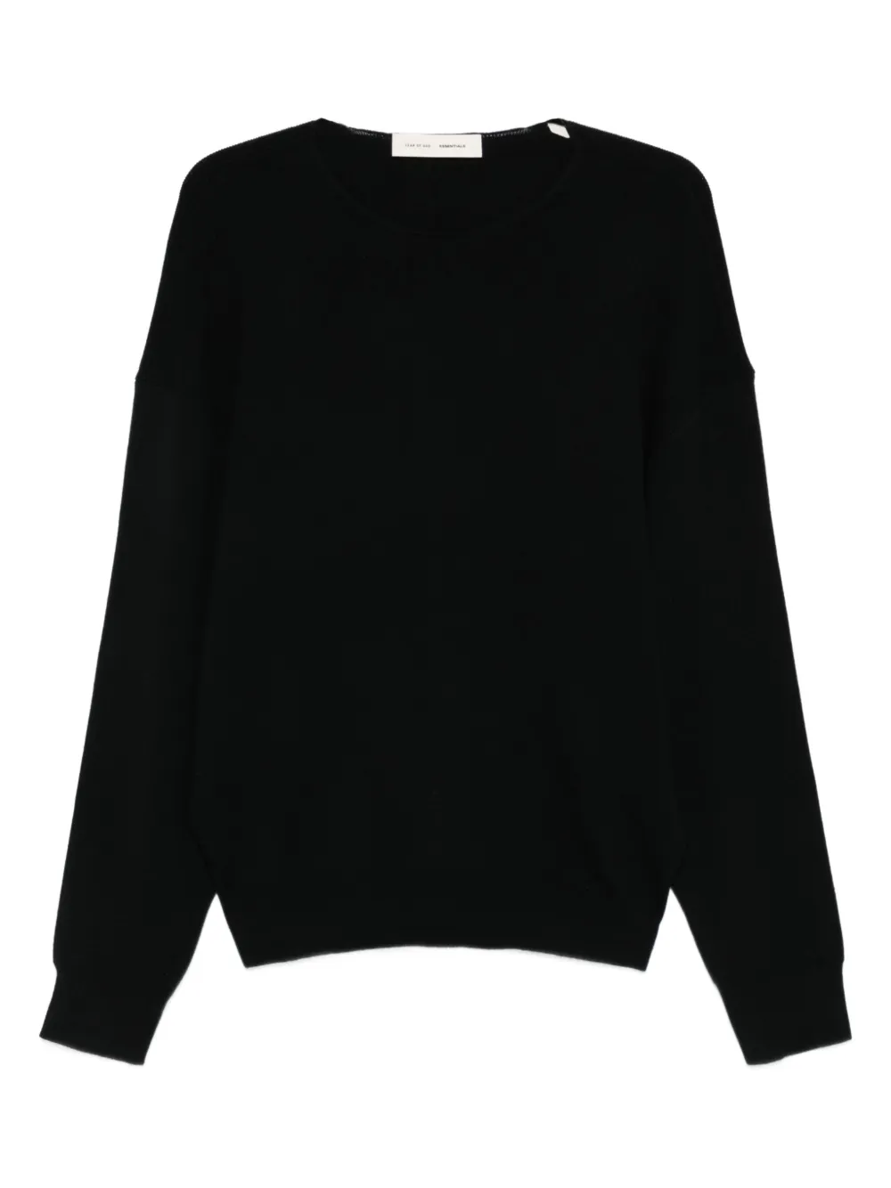 FEAR OF GOD ESSENTIALS round-neck sweater | Black | Image 1